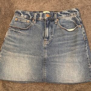 J. Crew Blue Denim Mini Skirt